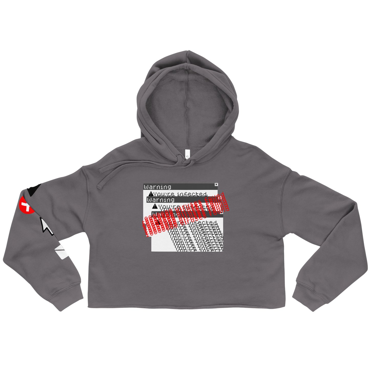 InFeCtEd Crop Hoodie