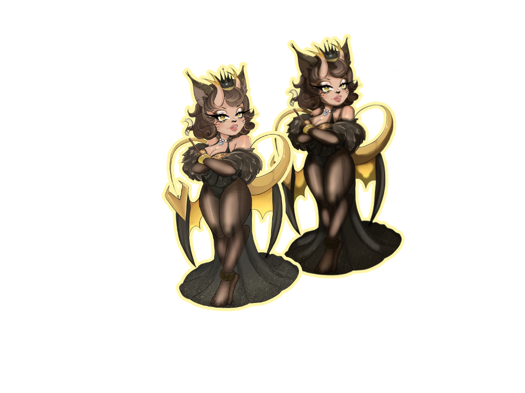Meowmon Sticker (Greed)
